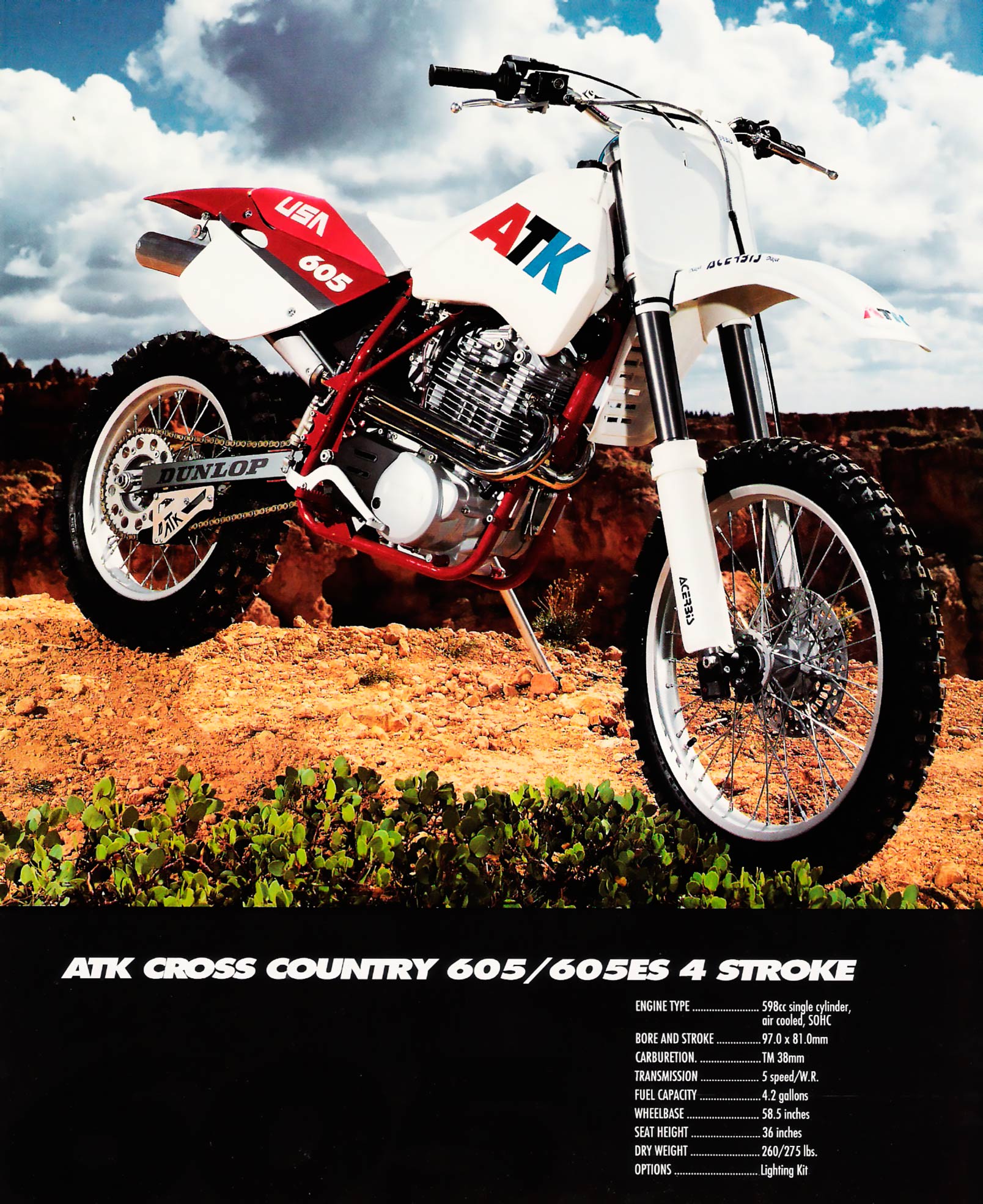 Мотоцикл ATK CROSS COUNTRY 605 ES 1994