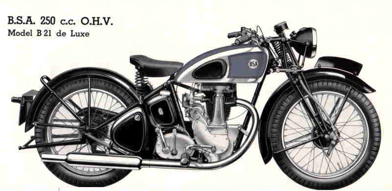 Мотоцикл BSA B 21 1937