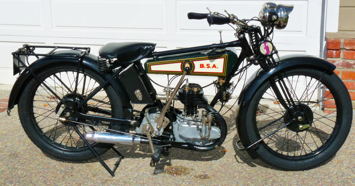 Мотоцикл BSA B de Luxe 1927