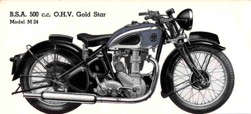 Мотоцикл BSA M 24 1952