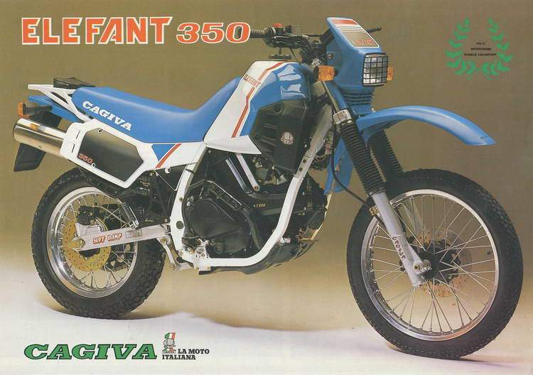 Мотоцикл Cagiva Elefant 350 1985