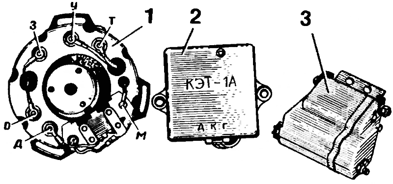 Приборы системы зажигания ковровских и минских мотоциклов