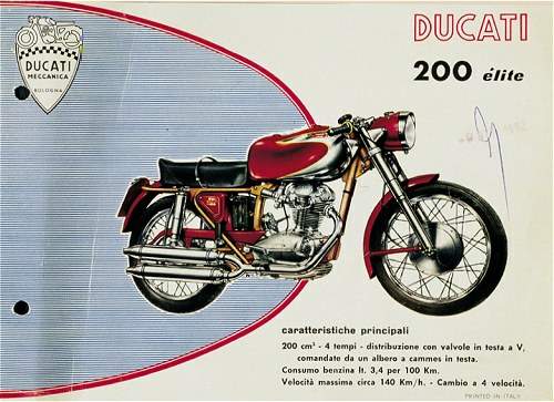 Мотоцикл Ducati 200 Elite 1964 фото