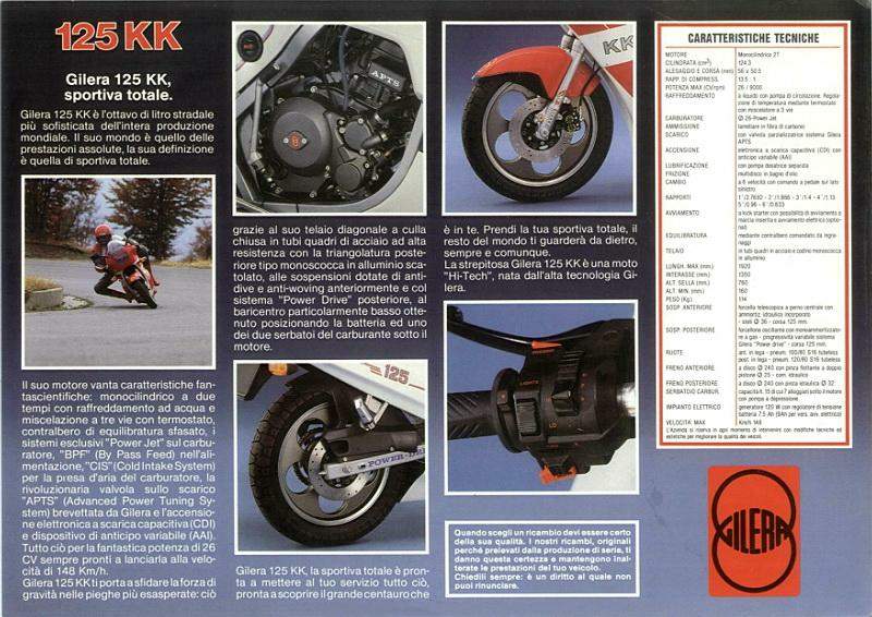 Мотоцикл Gilera KK 125 1987 фото