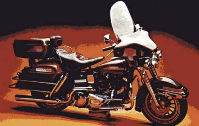 Фотография мотоцикла Harley Davidson FLH 1200 Electra Glide 1974
