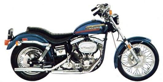 Мотоцикл Harley Davidson FX 1200 Super Glide 1974 фото