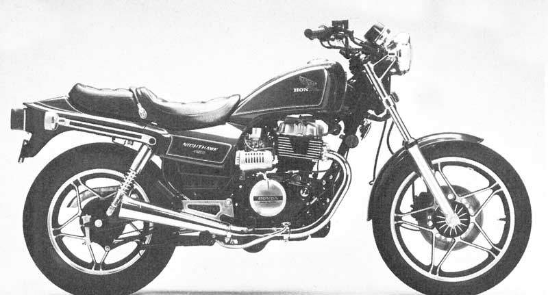 Мотоцикл Honda CB 450SC Nighthawk 1982 фото