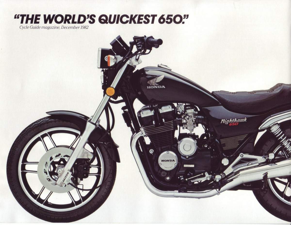 Мотоцикл Honda CB 650SC Nighthawk 1982 фото