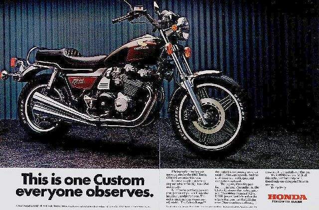 Мотоцикл Honda CB 900 Custom 1980 фото