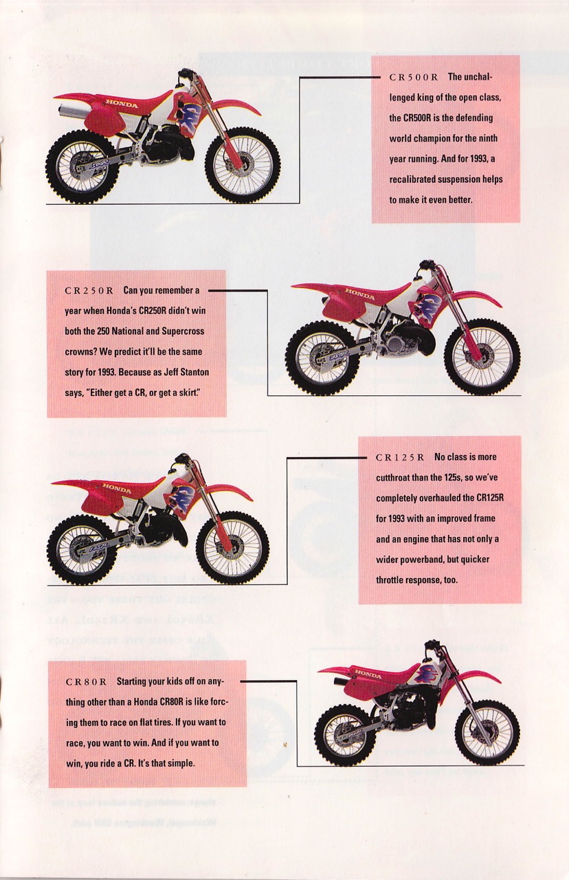 Мотоцикл Honda CR 500 R 1993
