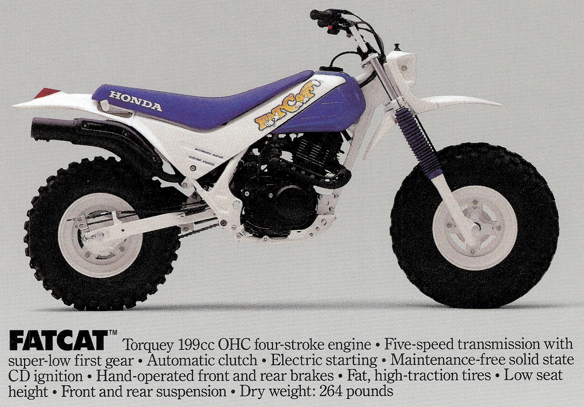Мотоцикл Honda FATCAT 200 1986