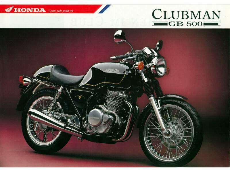 Мотоцикл Honda GB 500TT Clubman Tourist Trophy 1989