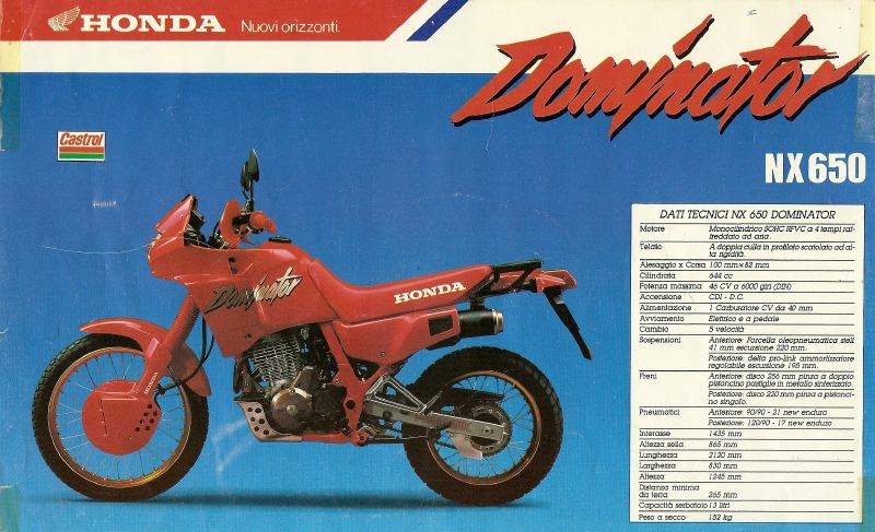 Мотоцикл Honda NX 650 Dominator 1989 фото