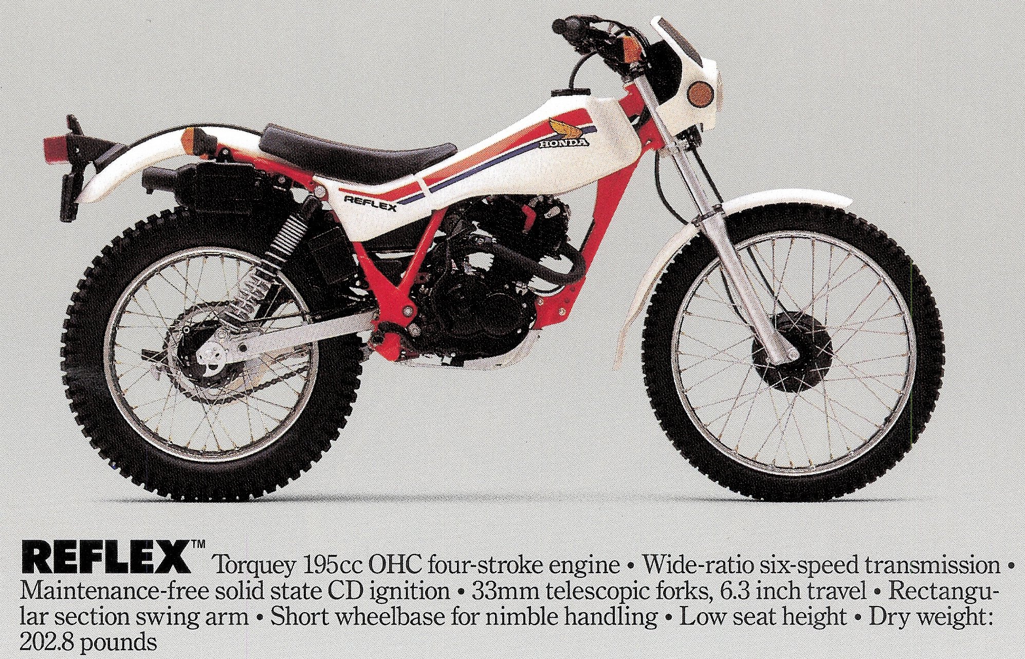 Мотоцикл Honda REFLEX 200 1986