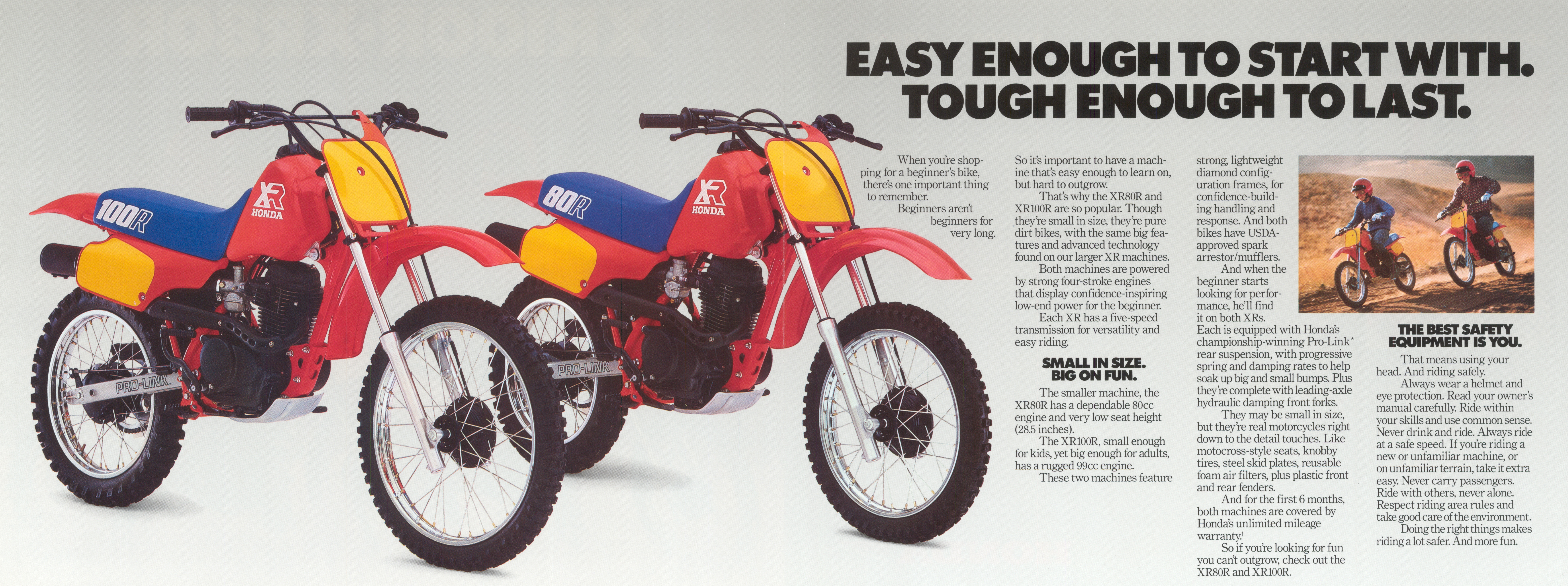 Мотоцикл Honda XR 100 R 1986
