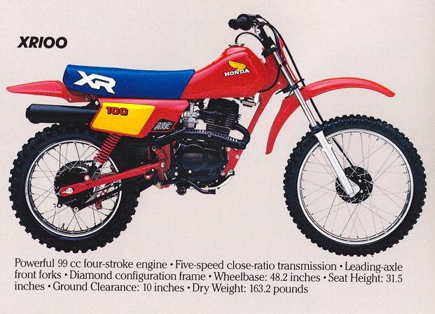 Мотоцикл Honda XR 100 1984