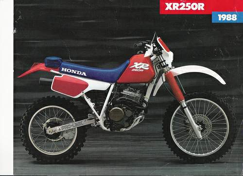 Мотоцикл Honda XR 250R 1988