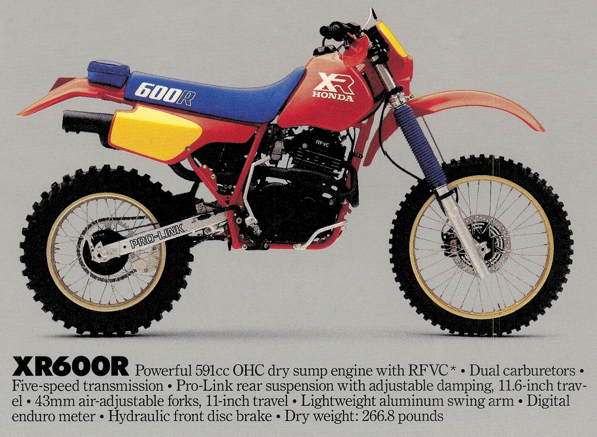 Мотоцикл Honda XR 600 R 1986