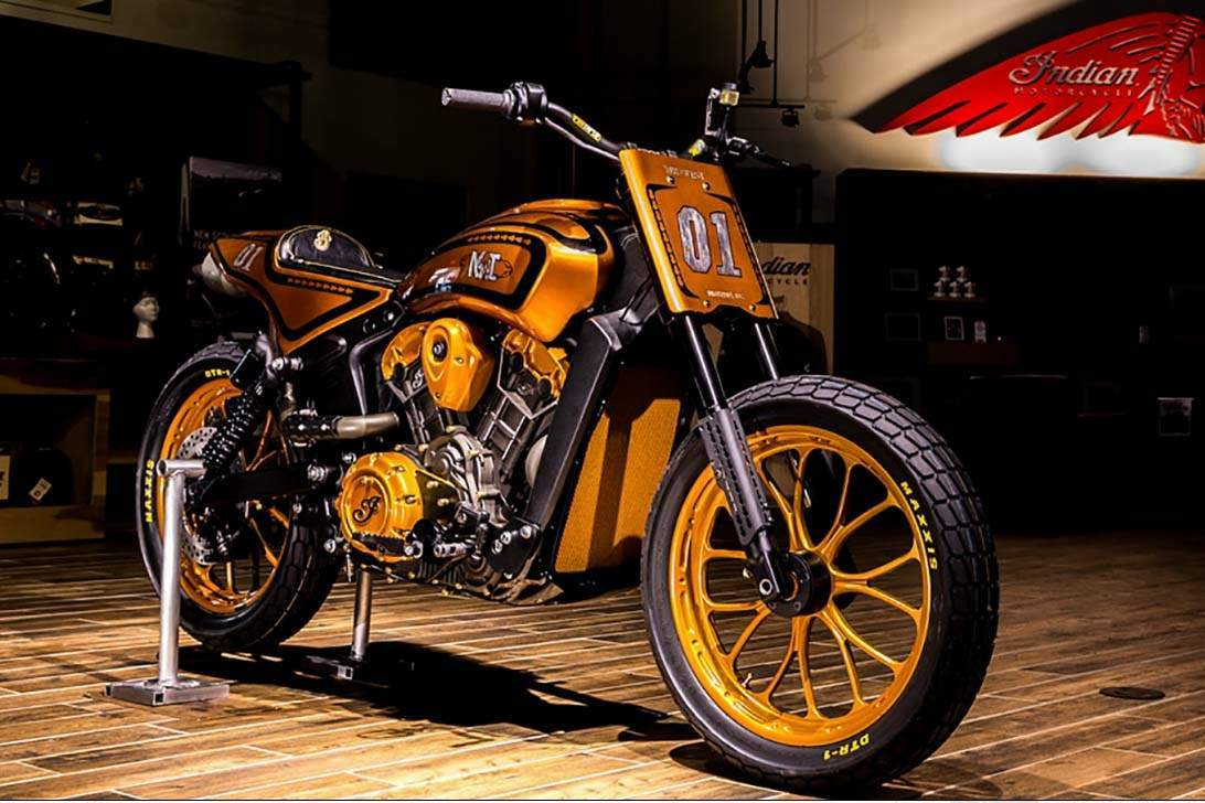 Мотоцикл Indian Scout Midwest Urban Dirt Tracker Project Scout contest 2015