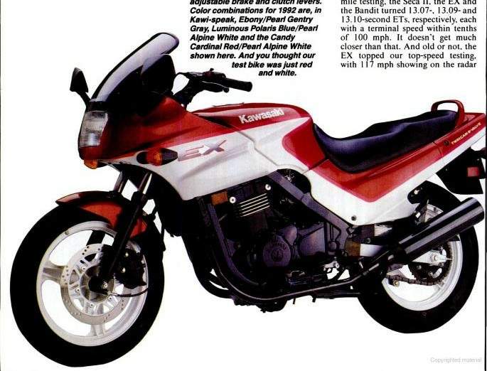 Фотография мотоцикла Kawasaki EX 500R Ninja 1990