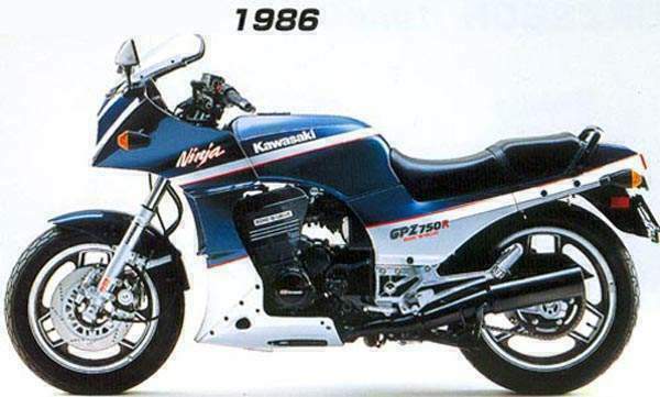 Мотоцикл Kawasaki GPz 750R 1986 фото