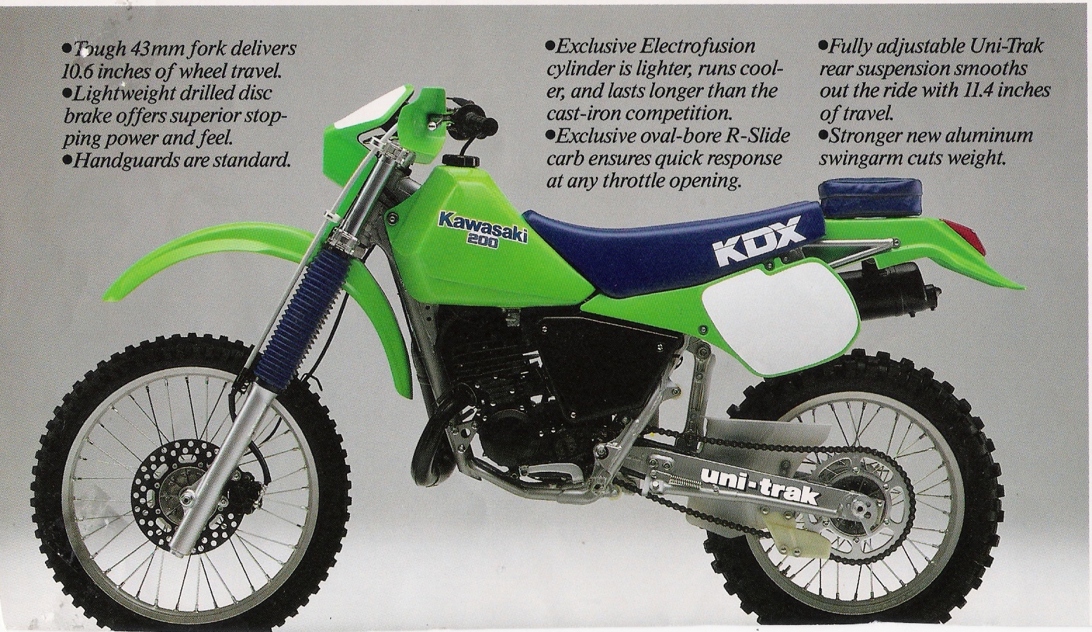 Мотоцикл Kawasaki KDX 200 1984 фото