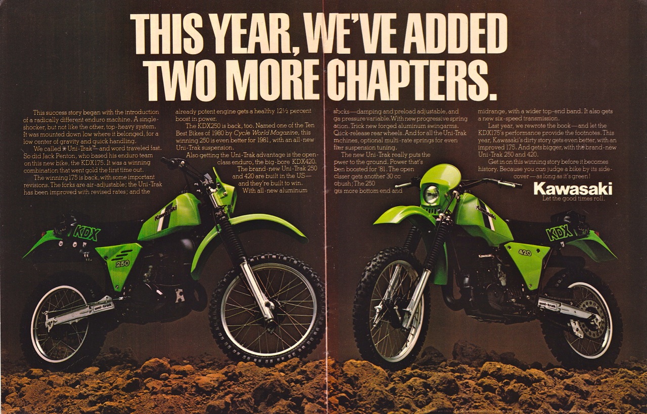 Мотоцикл Kawasaki KDX 250 1980