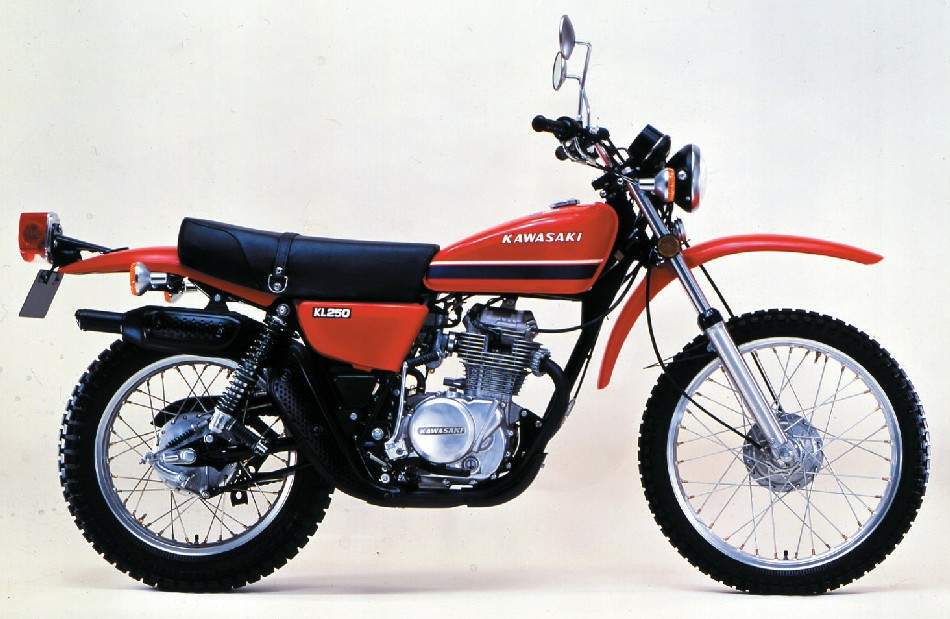 Мотоцикл Kawasaki KL250 1976 фото
