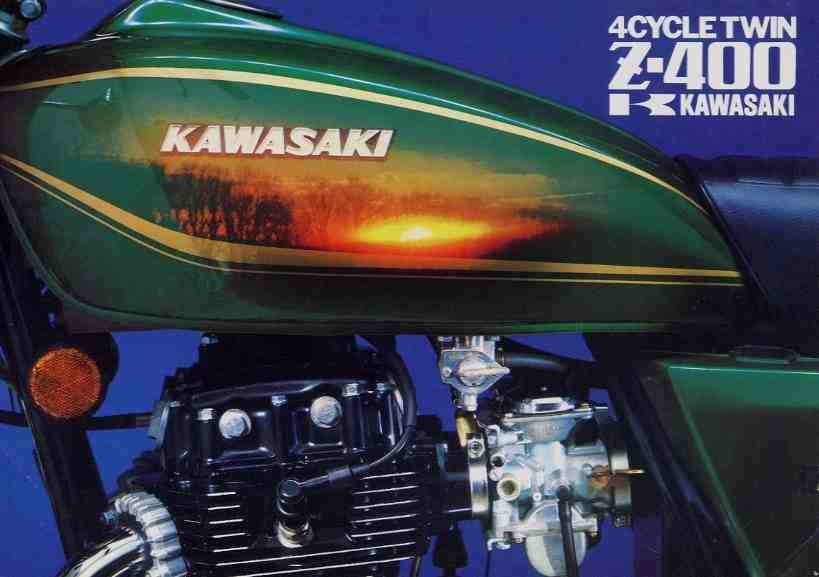 Мотоцикл Kawasaki Z400 1977 фото