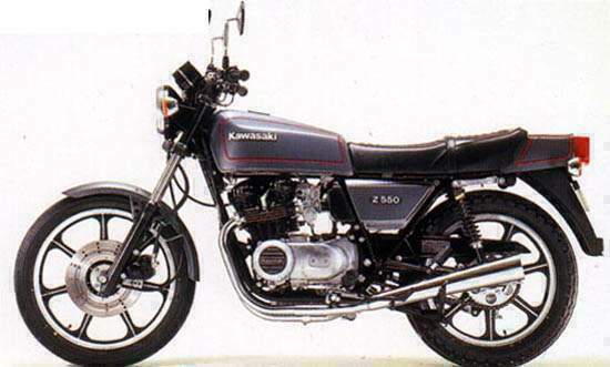 Мотоцикл Kawasaki Z 550FX 1980 фото