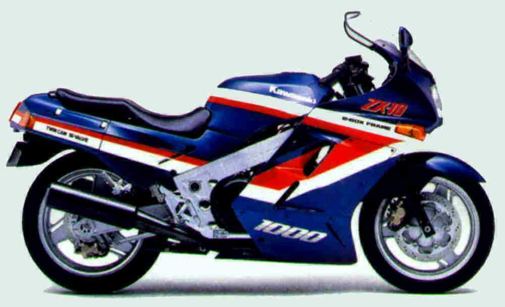 Мотоцикл Kawasaki ZX-10 1989 фото