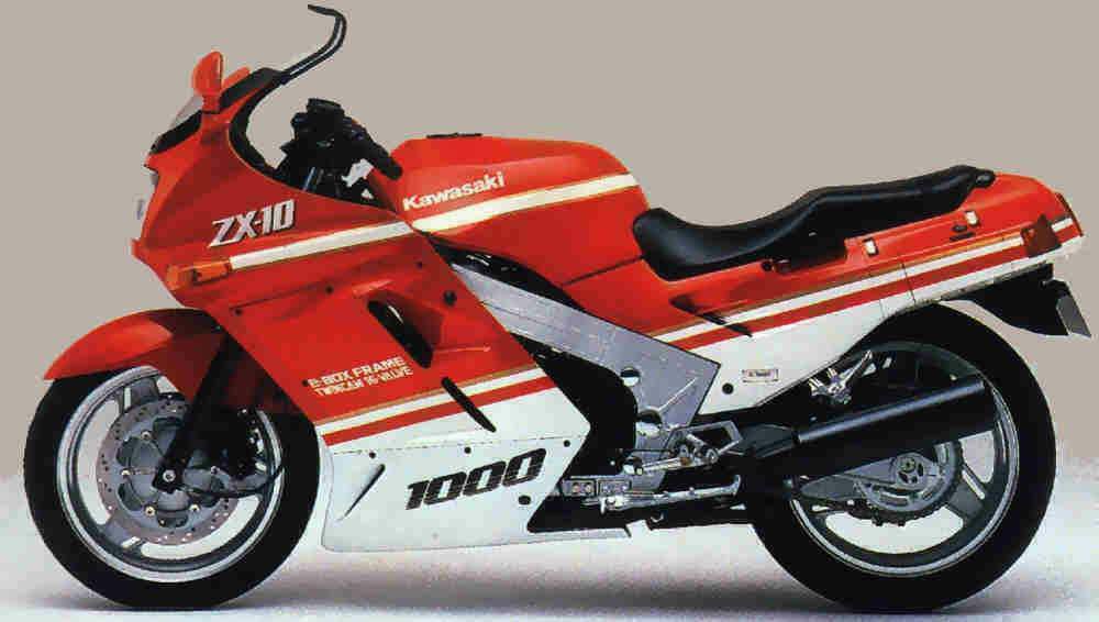 Мотоцикл Kawasaki ZX-10 1989 фото