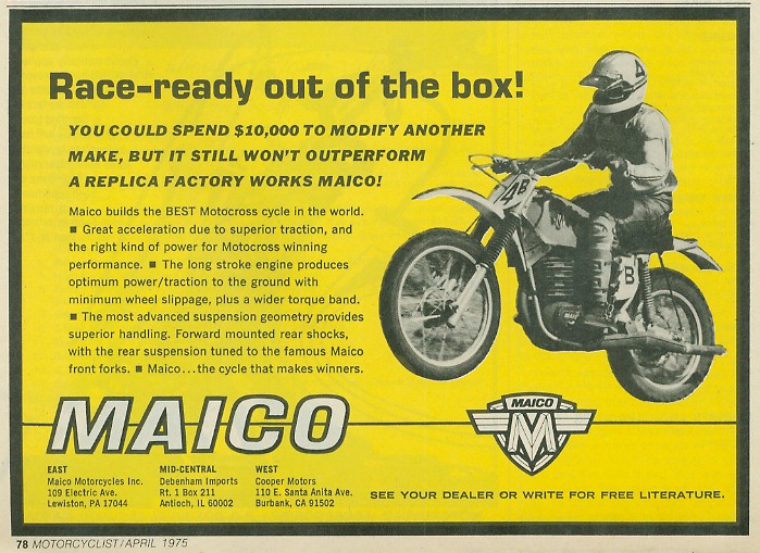 Мотоцикл Maico GP 250 1975