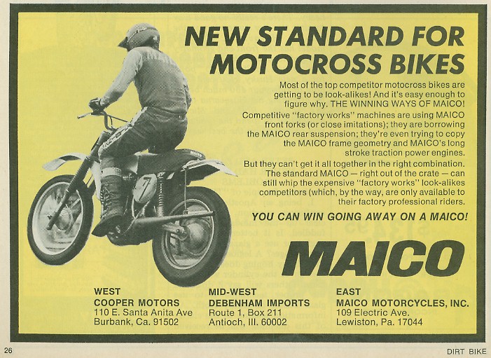 Мотоцикл Maico MC 250 1976