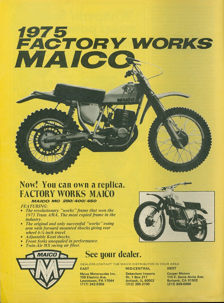 Мотоцикл Maico MC 400 1975