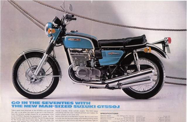 Мотоцикл Suzuki GT 550J 1970 фото
