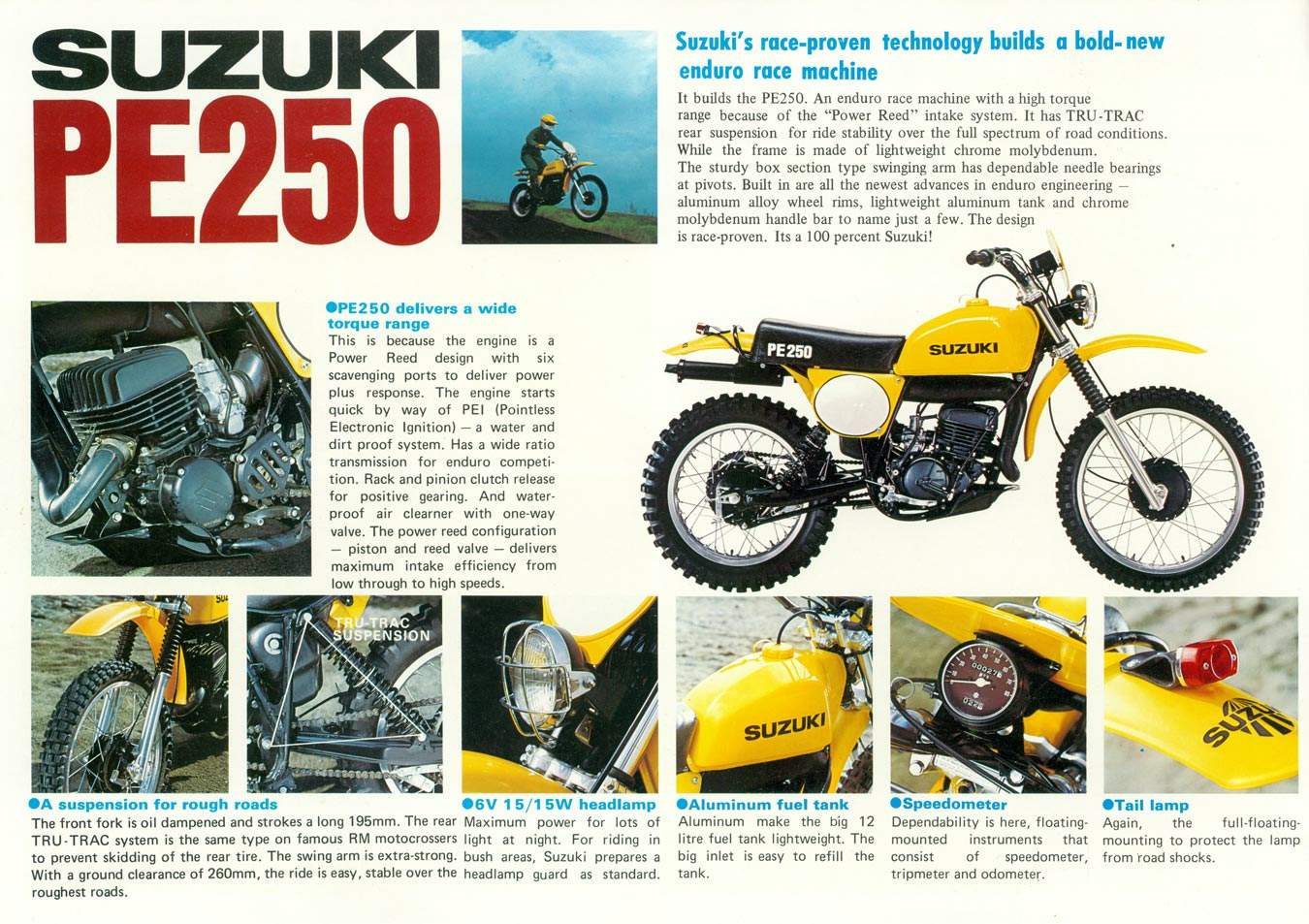 Мотоцикл Suzuki PE 250 1977 фото