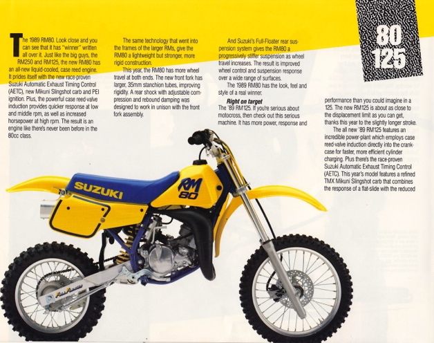 Мотоцикл Suzuki RM 80 1989