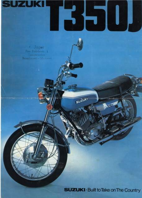 Мотоцикл Suzuki T 350J 1972 фото