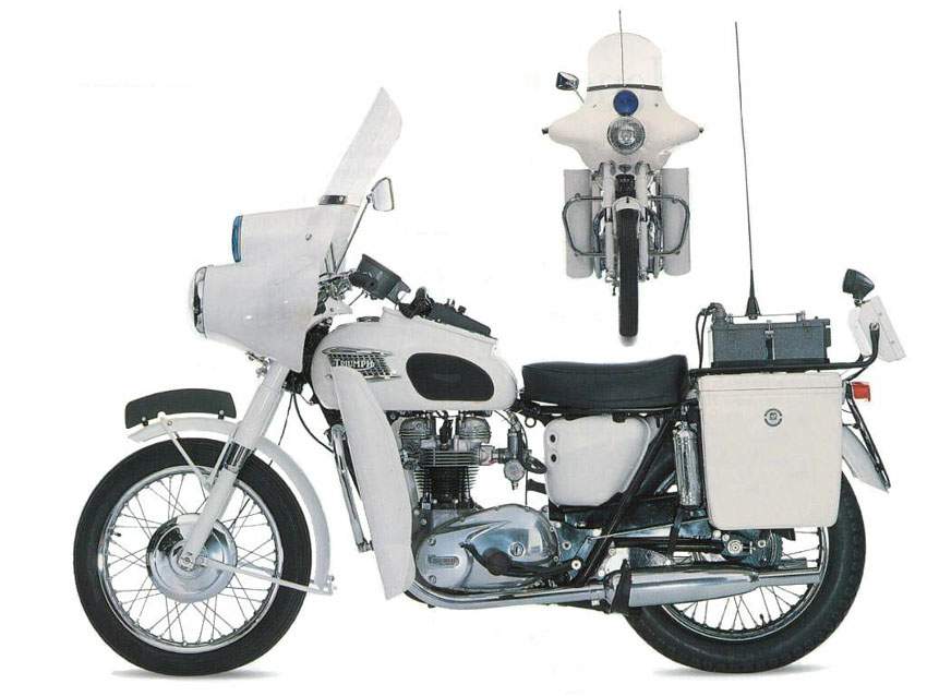 Мотоцикл Triumph T 120 650 Bonneville Police 1966