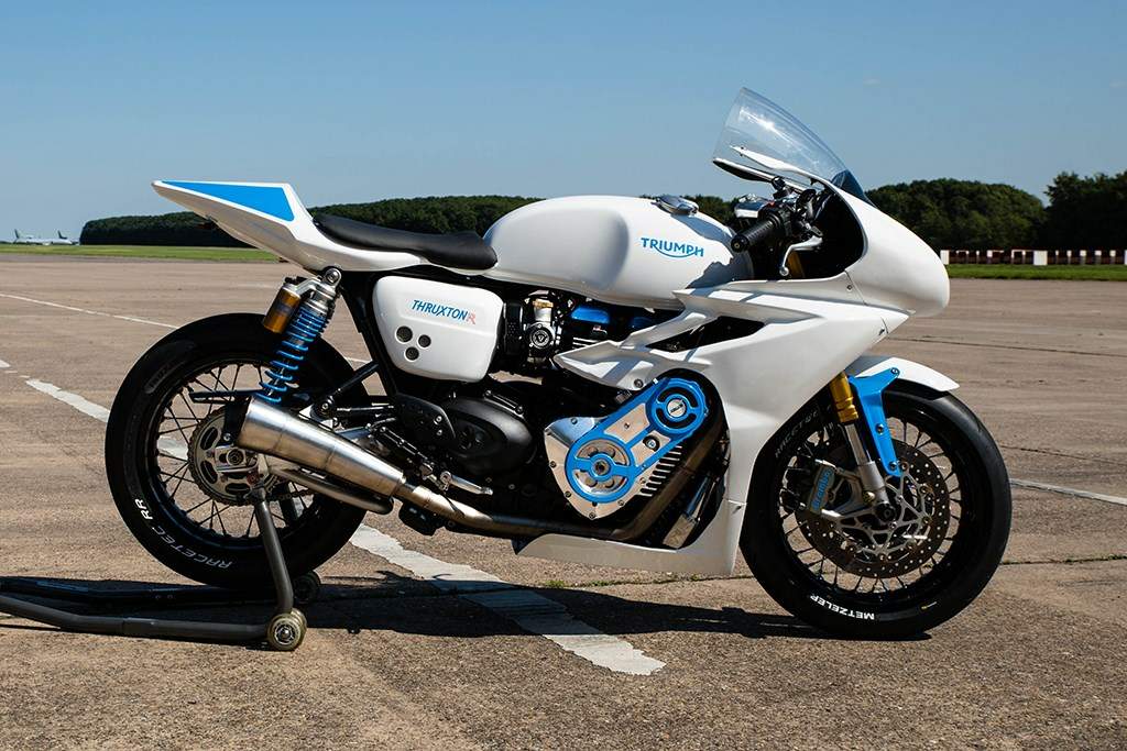 Мотоцикл Triumph Thruxton 1200R Supercharged The White Bike 2016