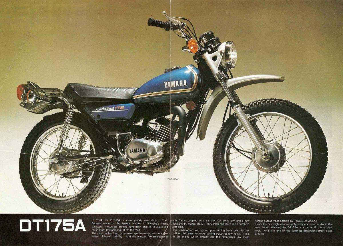 Мотоцикл Yamaha DT 175 1974