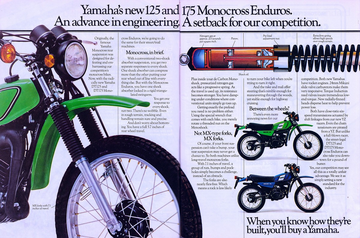 Мотоцикл Yamaha DT 175 1973 фото
