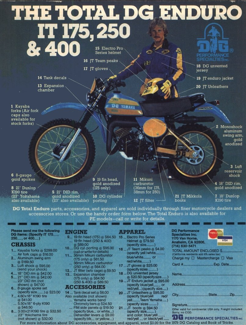 Мотоцикл Yamaha IT 175 1979