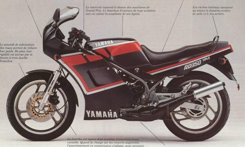 Мотоцикл Yamaha RD 350F2 1986