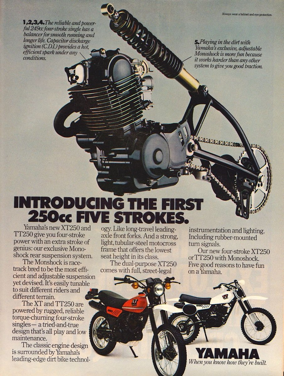 Мотоцикл Yamaha TT 250 1980 фото