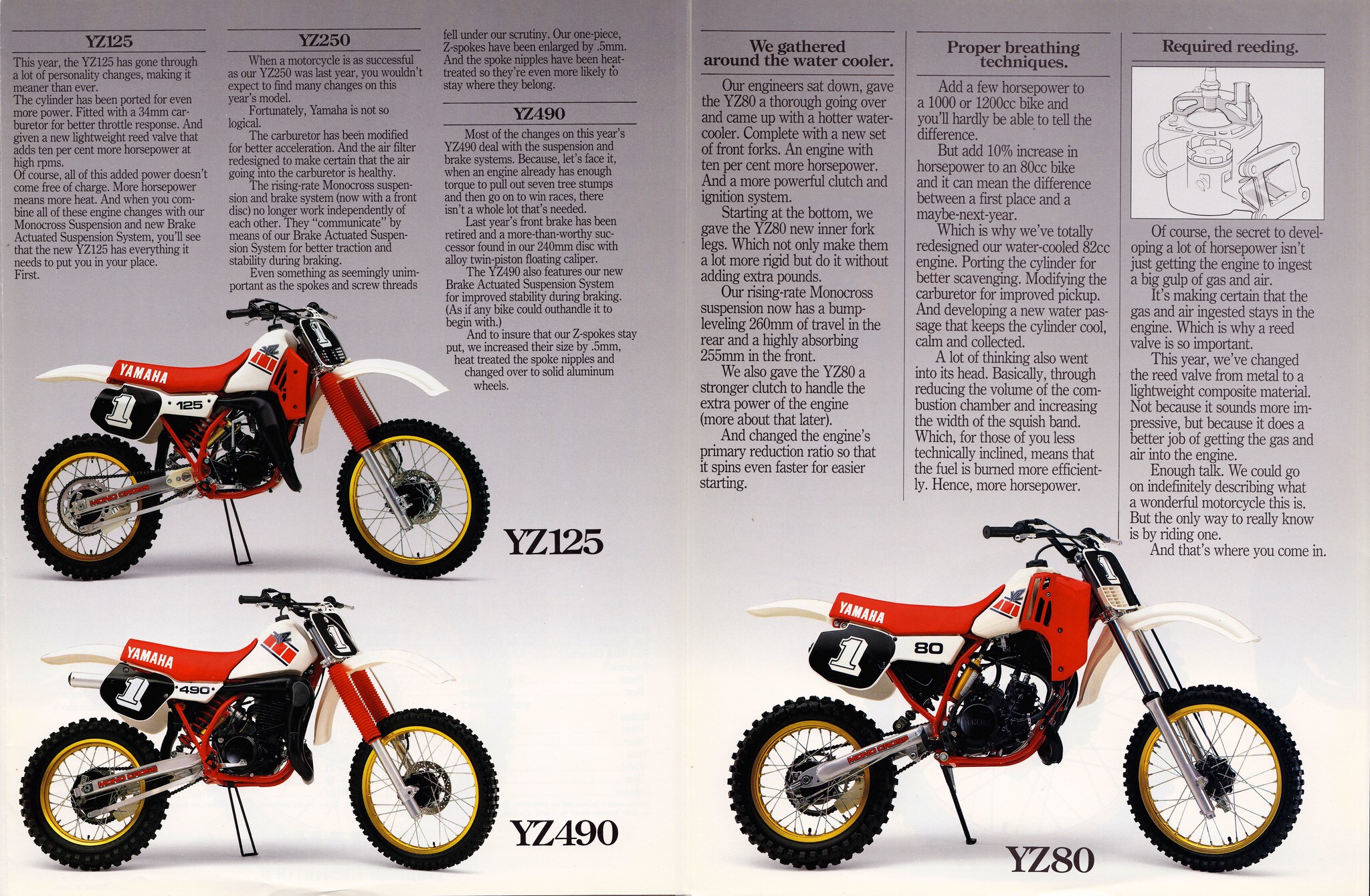 Мотоцикл Yamaha YZ 125 1981 фото